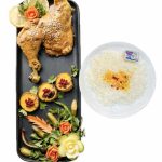  چلو ران مرغ سرخ شده